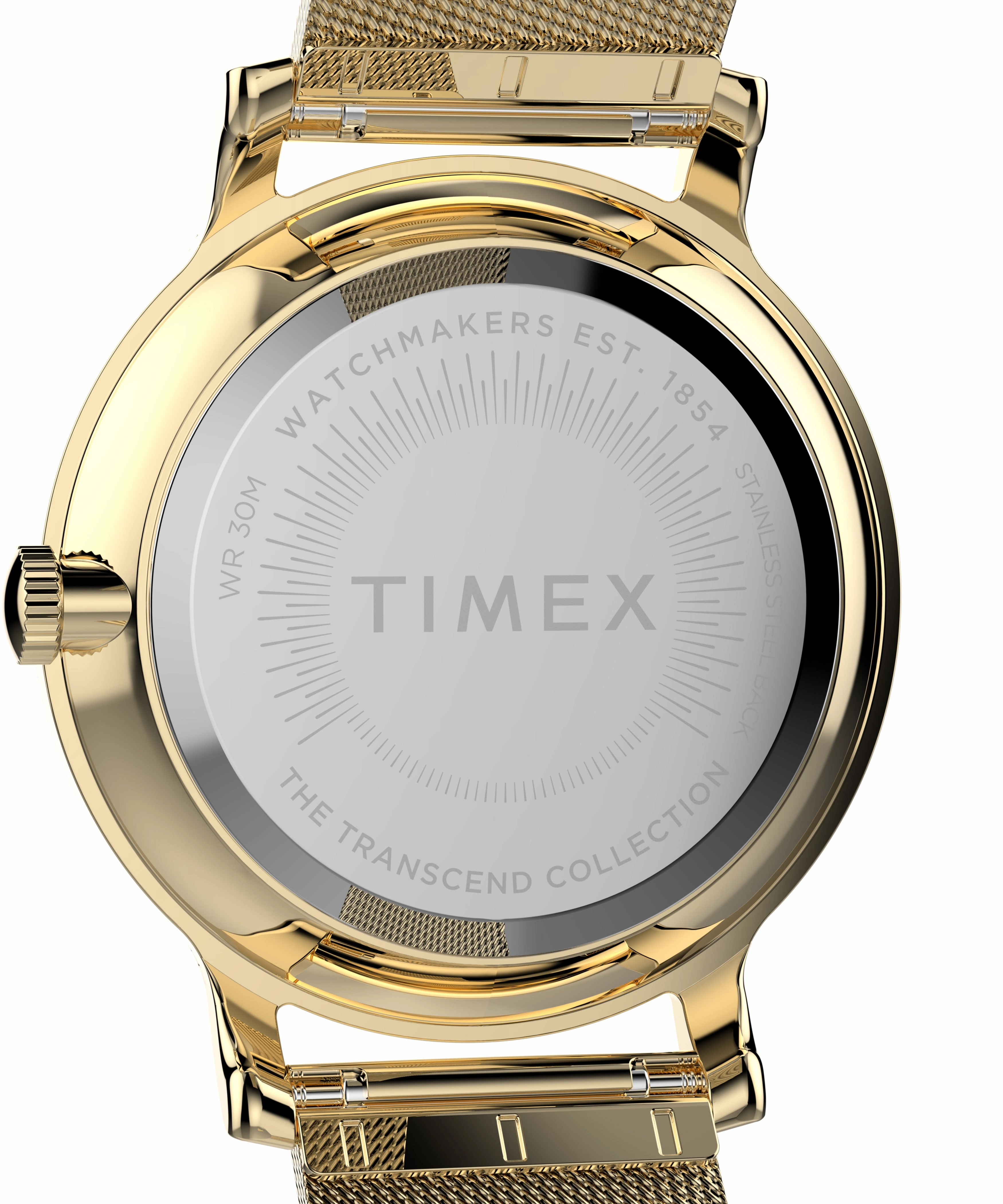 Timex Transcend 34mm Stainless Steel Gold Dial Watch TW2V92800