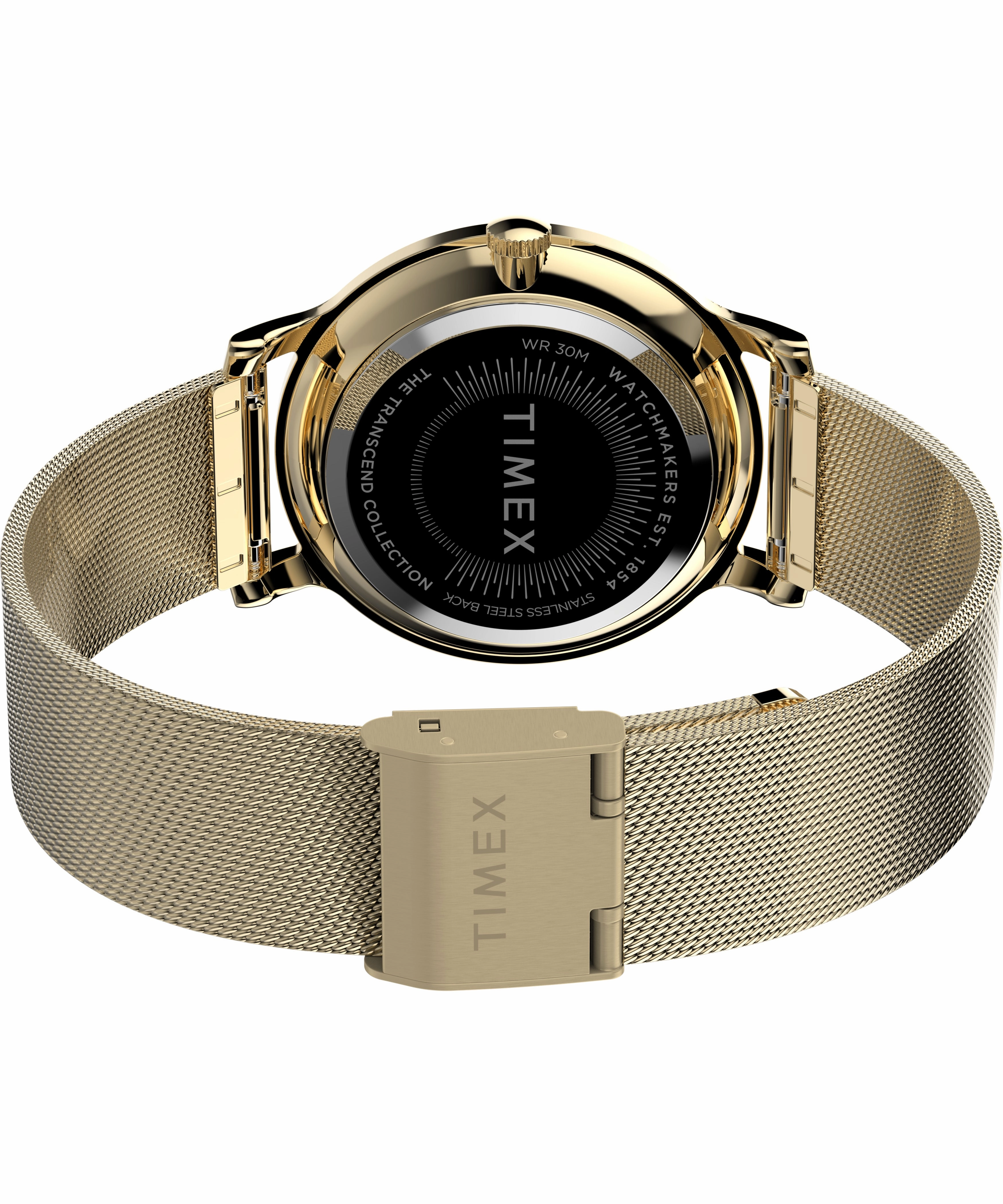 Timex Transcend 34mm Stainless Steel Gold Dial Watch TW2V92800