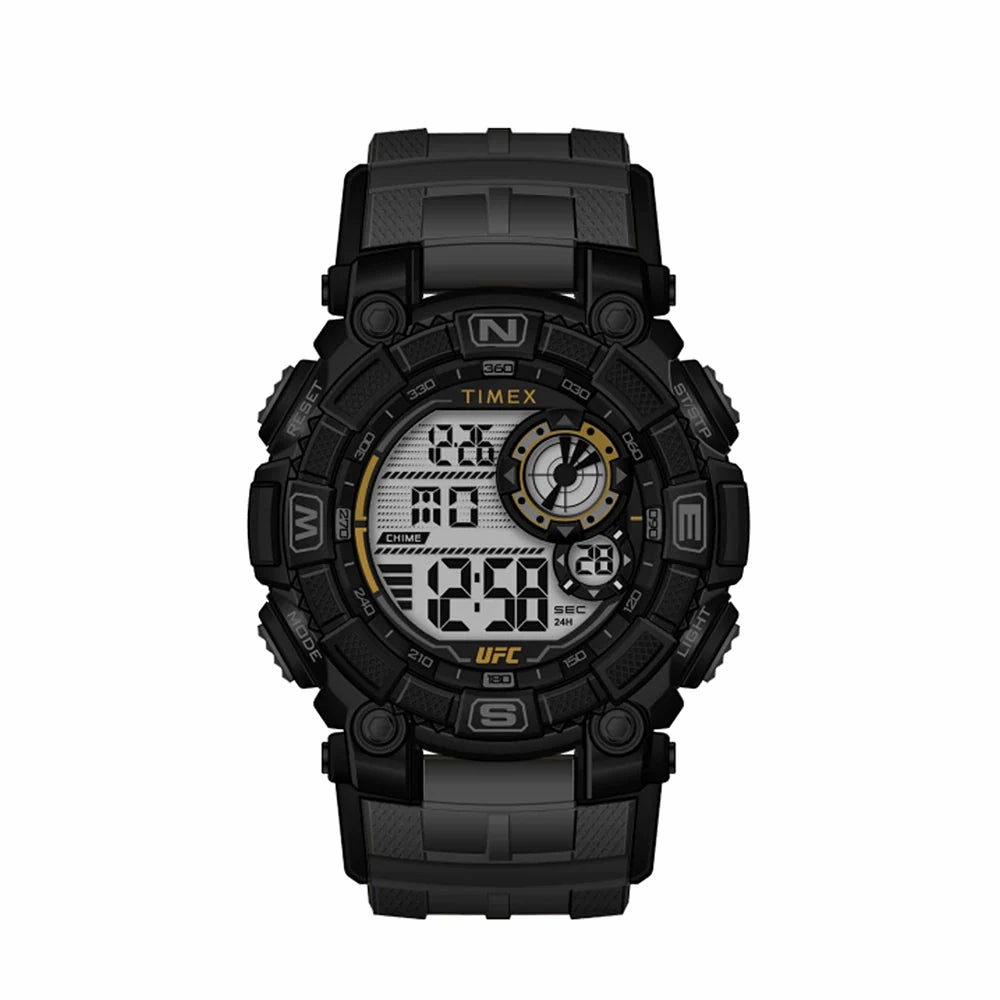 Timex UFC Redemption Digital 53mm Resin Band Watch TW5M53800