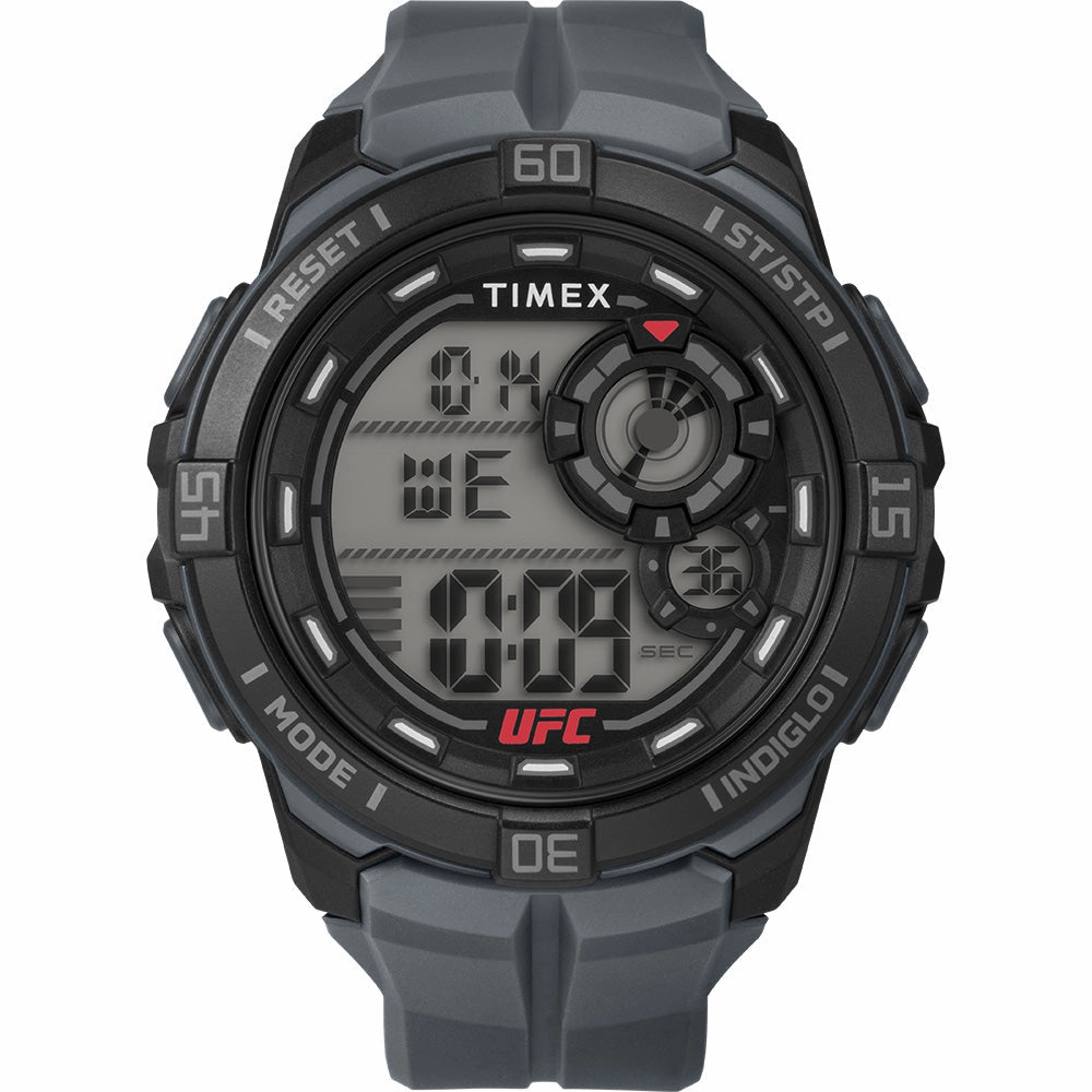Timex UFC Rush 52mm PU Grey Strap Men's Watch TW5M59300