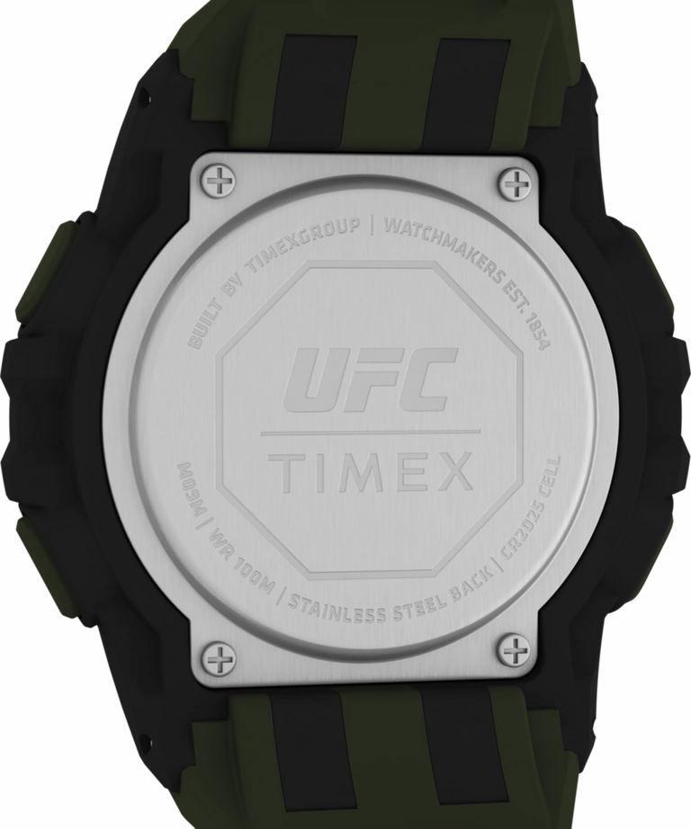 Timex UFC Rush 52mm PU Olive Green Strap Men's Watch TW5M59400