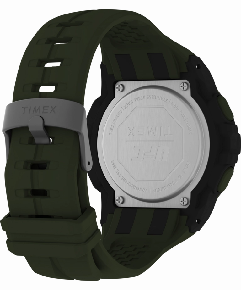 Timex UFC Rush 52mm PU Olive Green Strap Men's Watch TW5M59400