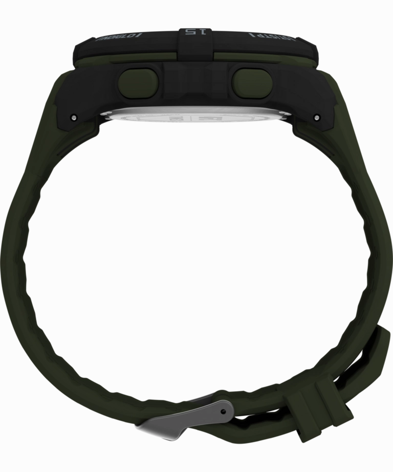 Timex UFC Rush 52mm PU Olive Green Strap Men's Watch TW5M59400