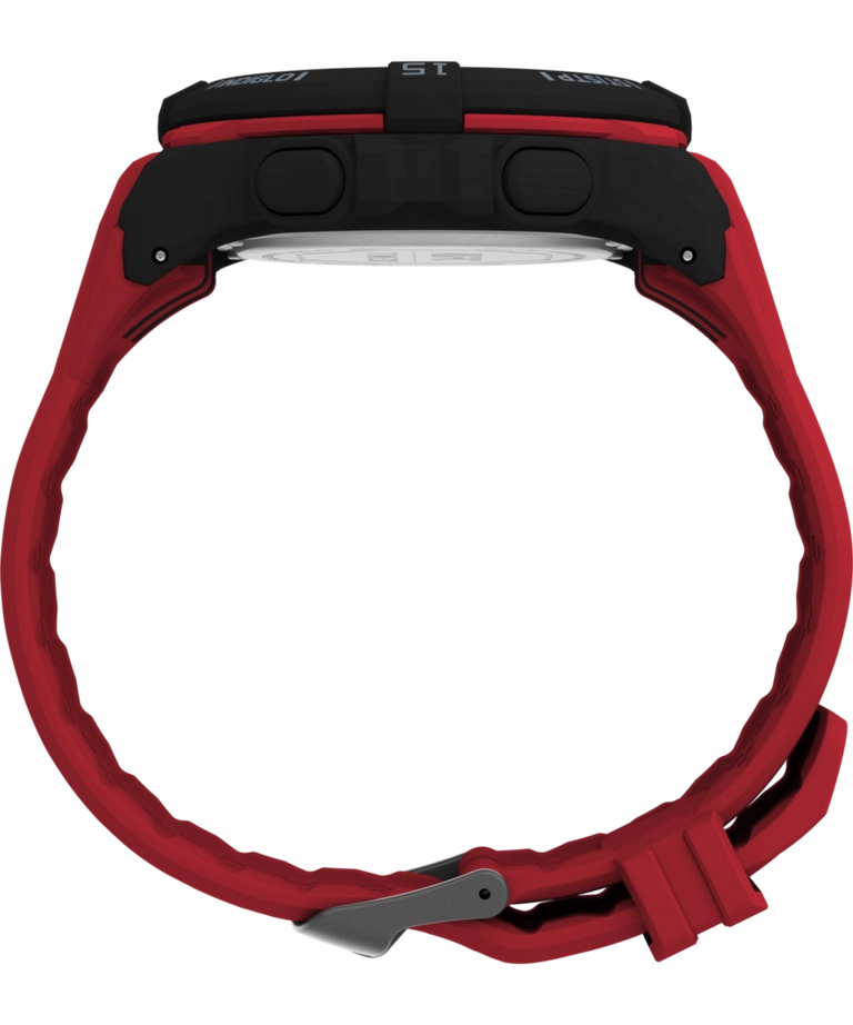 Timex UFC Rush 52mm PU Red Strap Men's Watch TW5M59200