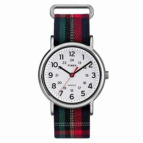 Timex Unisex Fabric Strap Watch - Weekender White Dial Quartz | TW2R10900JV