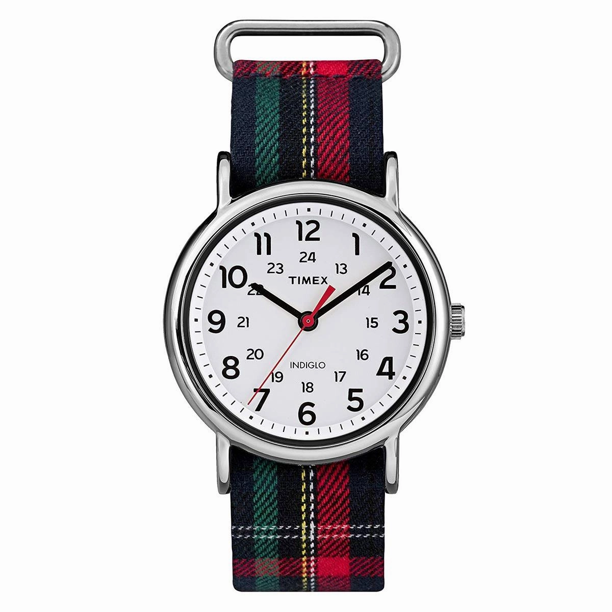 Timex Unisex Fabric Strap Watch - Weekender White Dial Quartz | TW2R10900JV
