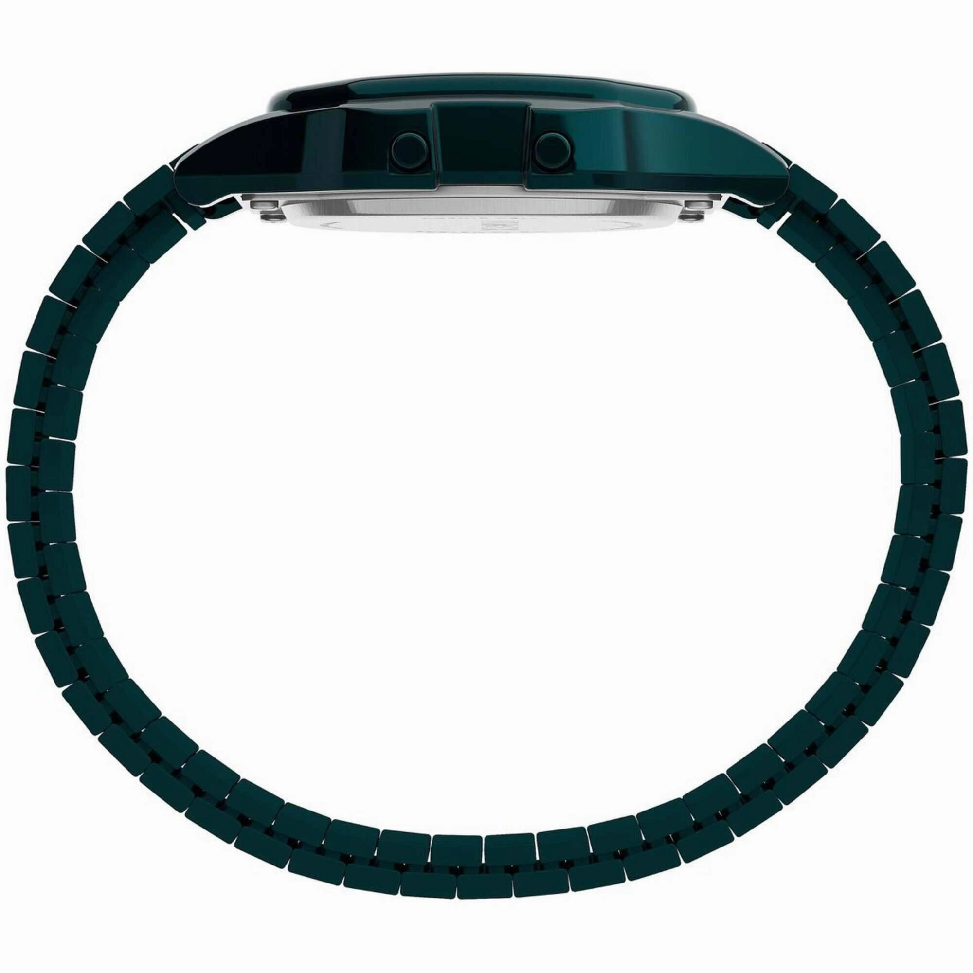 Timex Unisex Watch - T80 Blue and Grey Digital Dial Expansion Band | TW2U93800YB