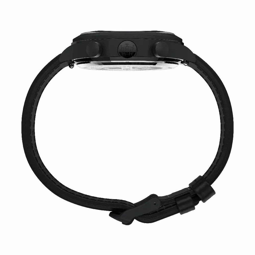 Timex Waterbury Traditional Black Leather Strap Watch TW2W48000
