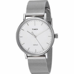 Timex Women's Quartz Watch - Fairfield White Dial Mesh Bracelet | TW2R26600VQ