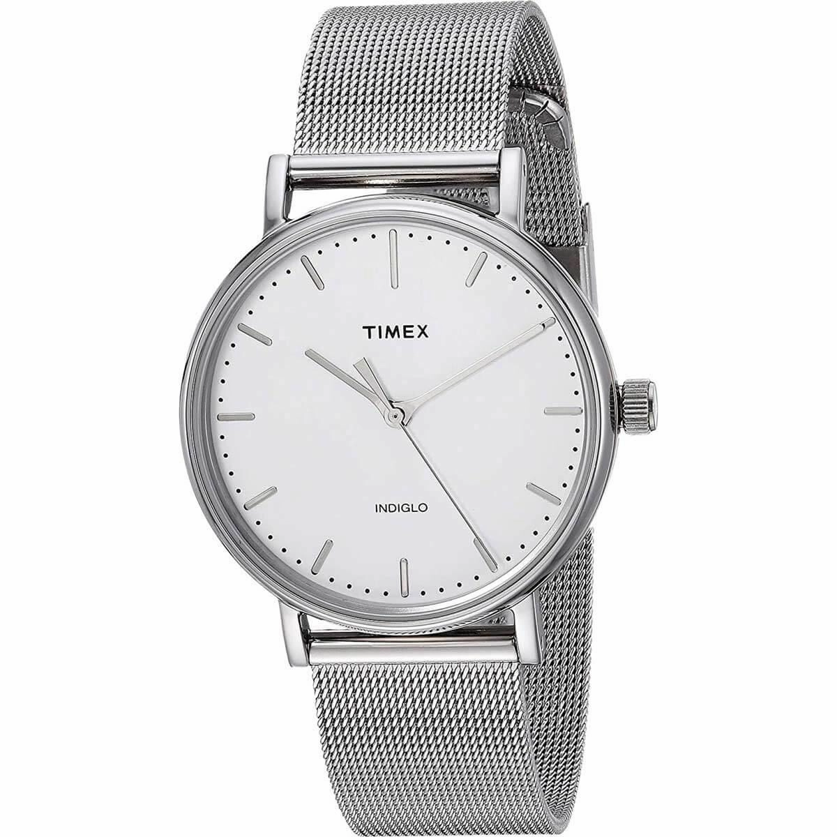 Timex Women's Quartz Watch - Fairfield White Dial Mesh Bracelet | TW2R26600VQ