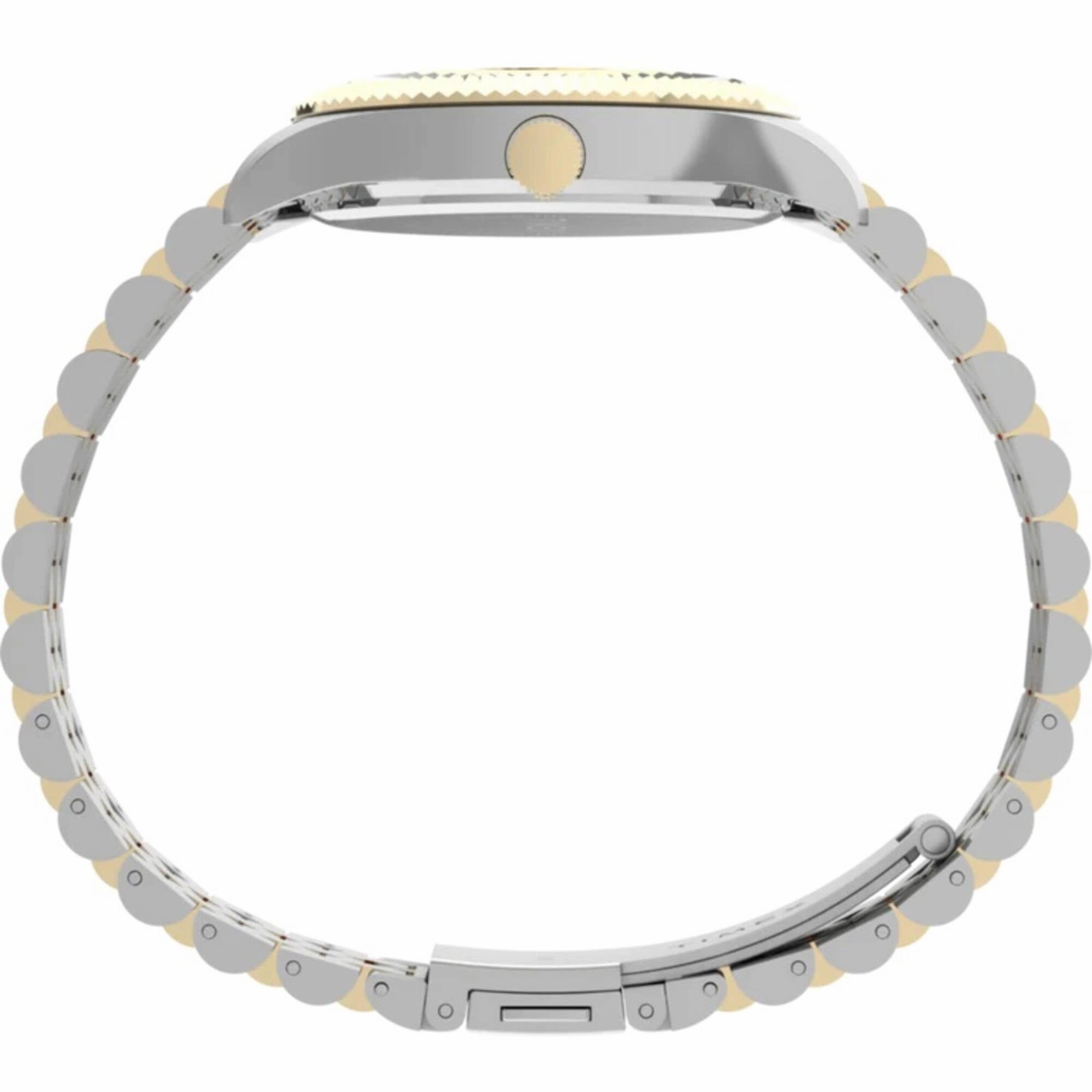Timex Women's Watch - Legacy Quartz Green Dial Two Tone Steel Bracelet | TW2W87400