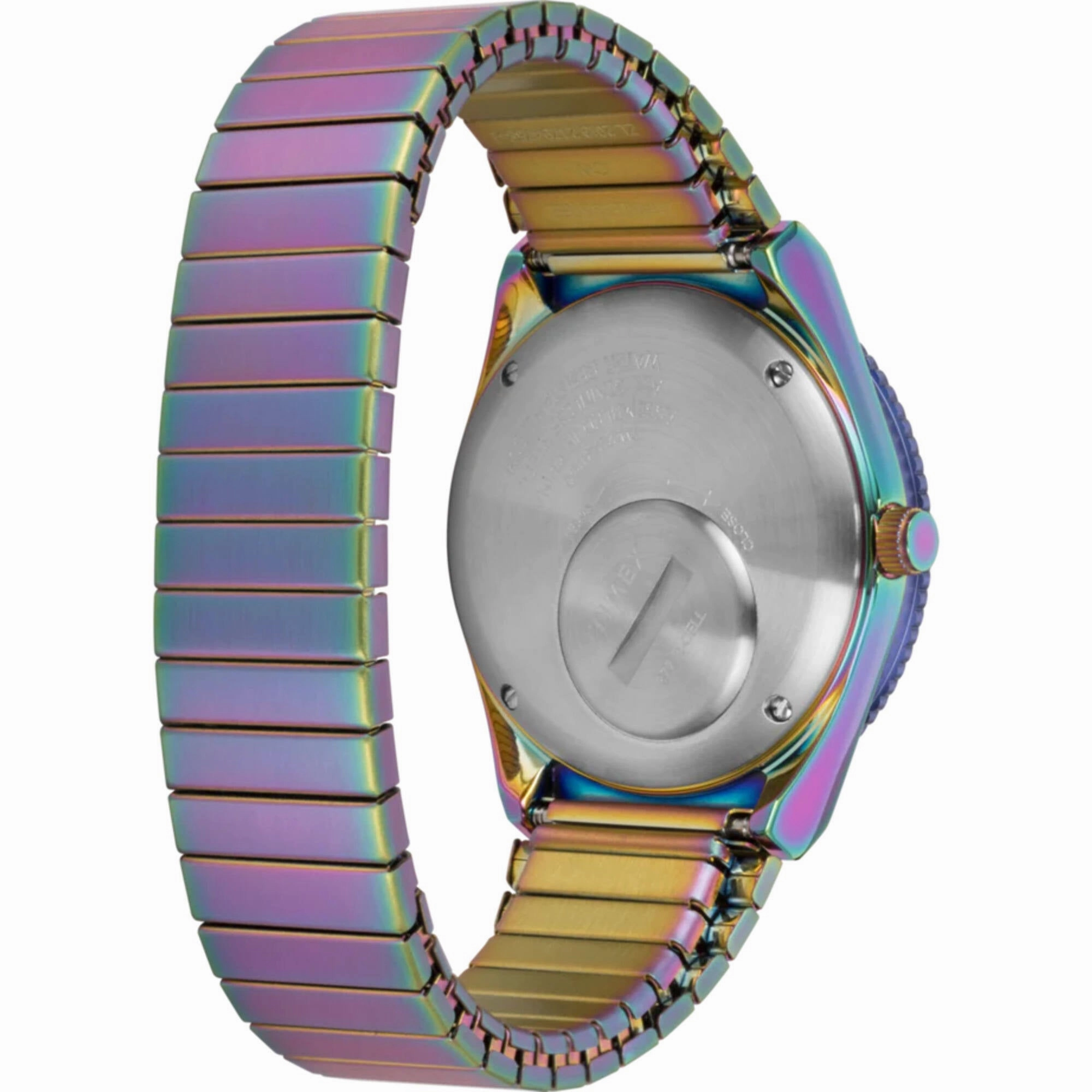 Timex Women's Watch - Q Timex Quartz Iridescence Steel Expansion Bracelet | TW2W41100
