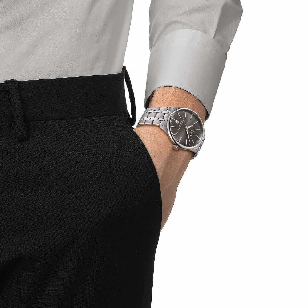 Tissot Chemin Des Tourelles Powermatic 80 Silver Stainless Steel Strap Men Watch T1398071106100