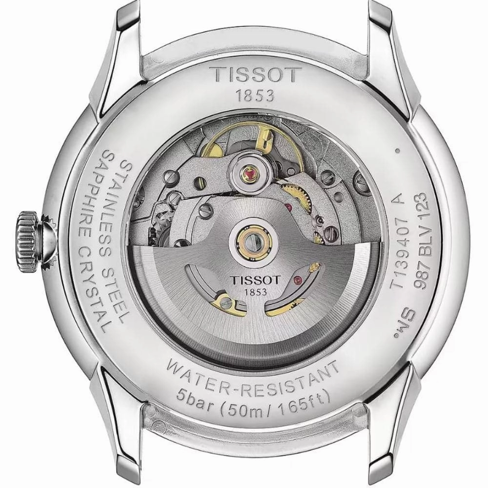 Tissot Chemin Des Tourelles Silver Stainless Steel Strap Men Watch T1394071109100