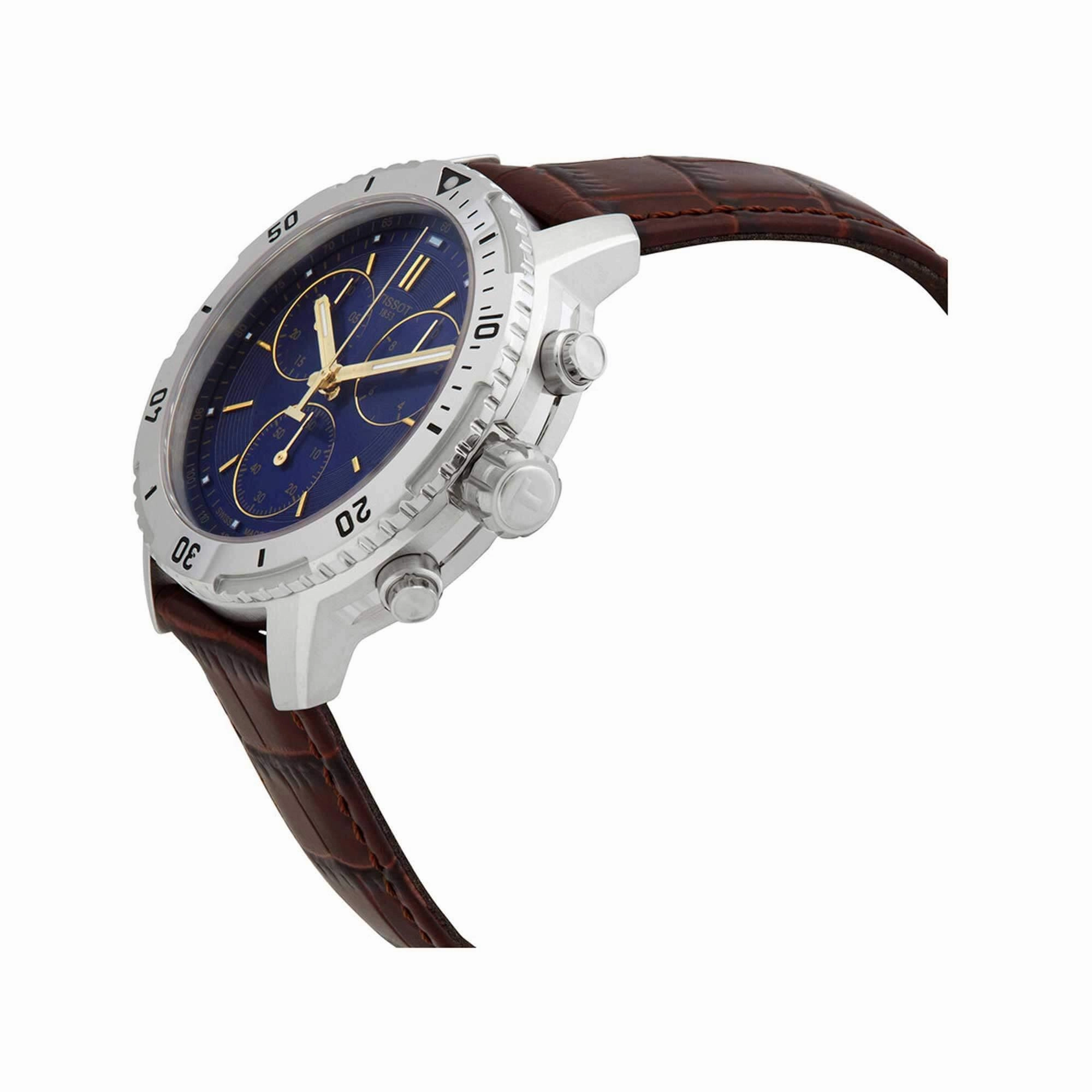 Tissot Men's Watch - T-Sport PRS 200 Chronograph Blue Dial Strap | T0674171604100
