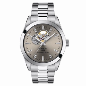 Tissot Powermatic Gray Dial Silver Stainless Steel Strap Men Watch T1274071108100