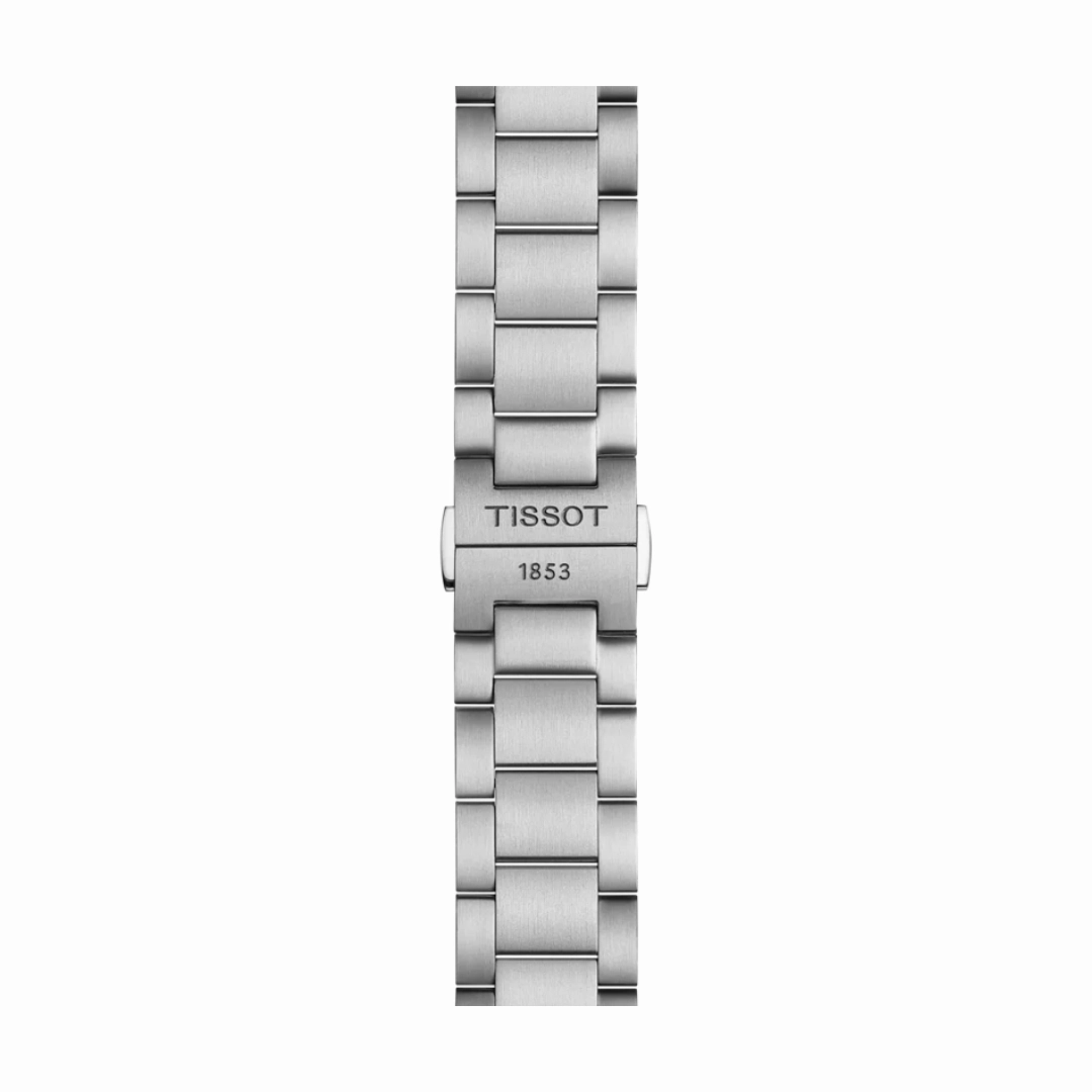 Tissot PR100 Tour De France 2024 Asphalt Stainless steel Watch with Interchangeable Strap and Black Dial