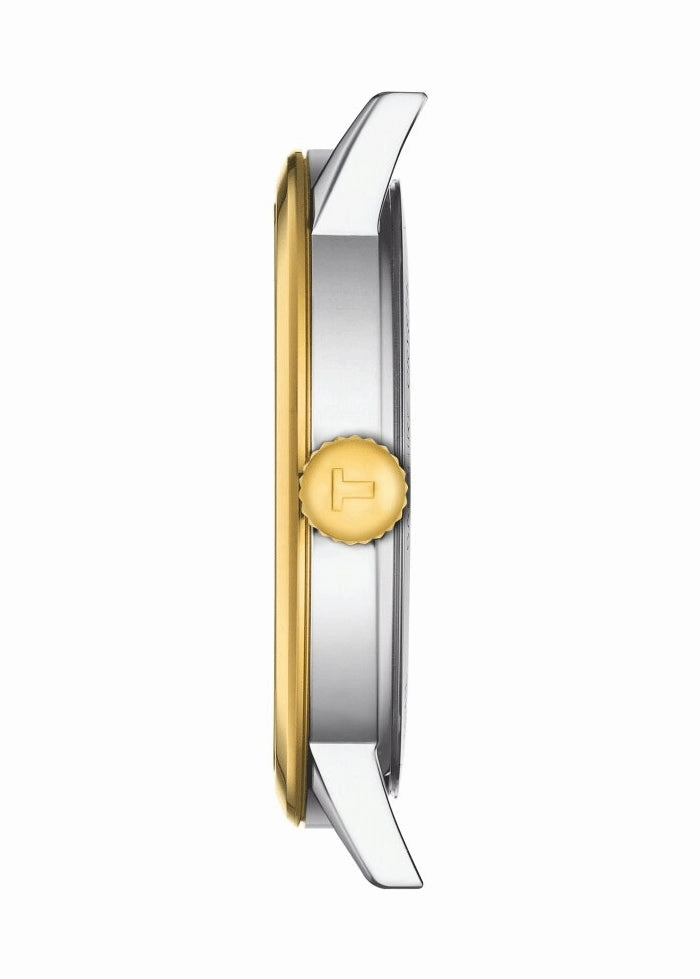 TISSOT SWISS GENTS CLASSIC DREAM BITONE STAINLESS BRACELET T129-410-22-031-00