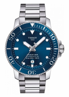 TISSOT SWISS GENTS SEASTAR 1000 POWERMATIC 80 T-SPORT T120-407-11-041-03