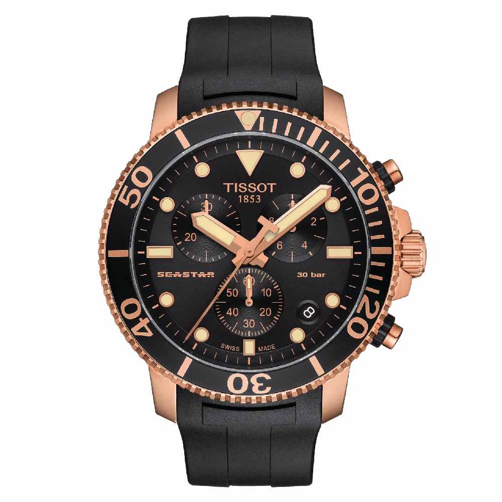 TISSOT T1204173705100 SEASTAR 1000 CHRONOGRAPH MEN'S WATCH