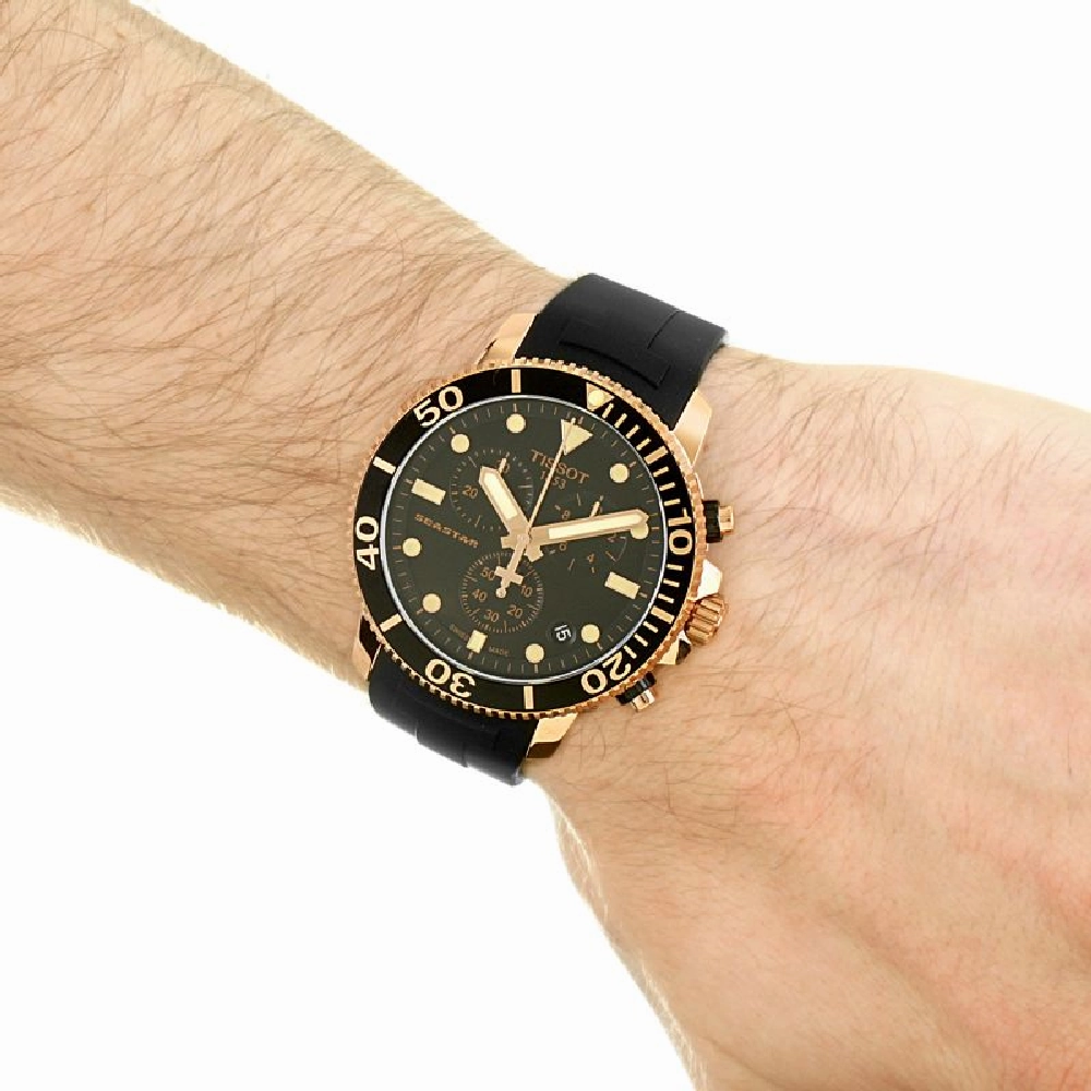 TISSOT T1204173705100 SEASTAR 1000 CHRONOGRAPH MEN'S WATCH