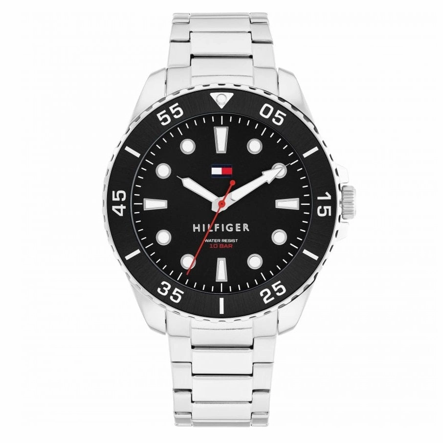 Tommy Hilfiger Black Dial Stainless Steel Mens Watch 1792203