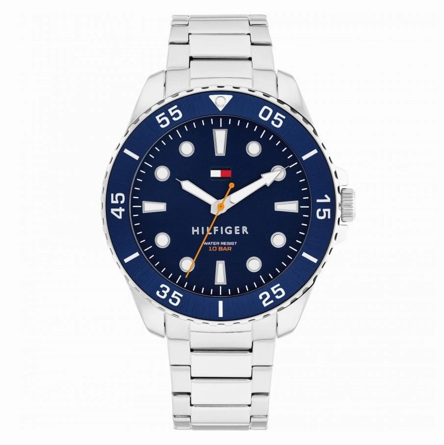 Tommy Hilfiger Blue Dial Stainless Steel Mens Watch 1792202