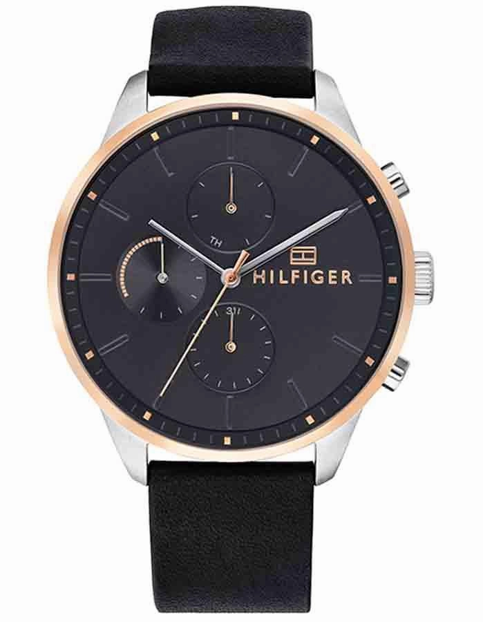 Tommy Hilfiger Mens Chase Watch - Two-Tone - Chronograph -Black- Bracelet