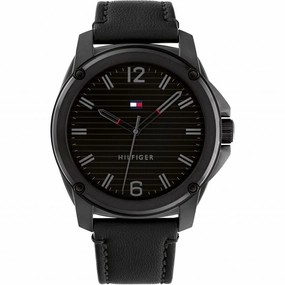 Tommy Hilfiger Mens Leather Strap Watch 1710485