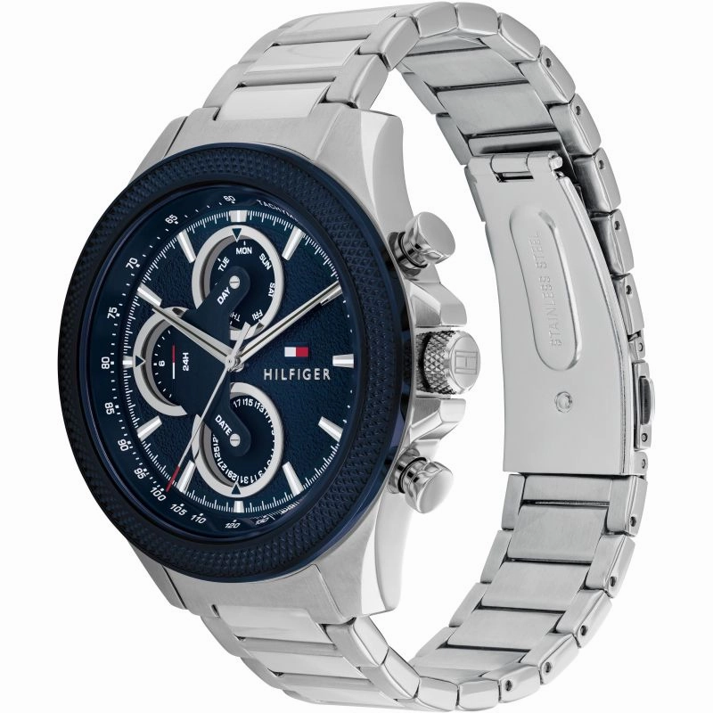 Tommy Hilfiger Mens Stainless Steel Day Date Watch 1792080
