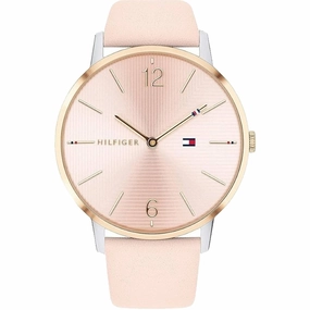 Tommy Hilfiger Women's Watch - Alex Quartz Rose Gold Dial Leather Strap | 1781973