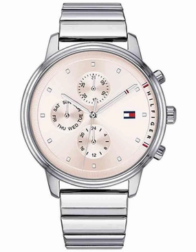 Tommy Hilfiger Womens Blake Watch - Stainless Steel - Rose Gold-Tone - Bracelet