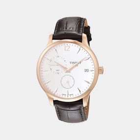 Tradition Men Chronograph Leather Watch T0636393603700