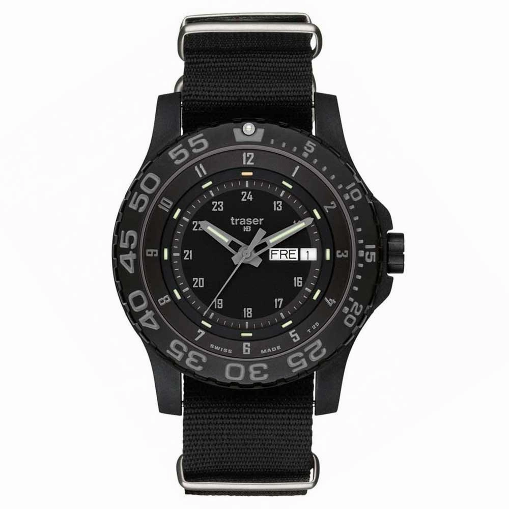 Traser P6600.41F.C3.01 Men's Shadow Tactical Black Resin Nylon Strap Watch