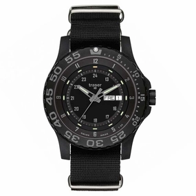 Traser P6600.41F.C3.01 Men's Shadow Tactical Black Resin Nylon Strap Watch