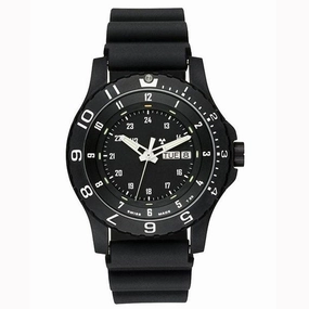 Traser P6600.91F.13.01 Men's Titanium Black Dial Rubber Strap Dive Watch