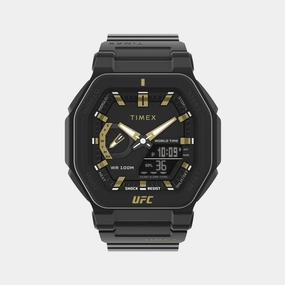 UFC Strength Men Black Analog-Digital Resin Watch TW2V55300X6