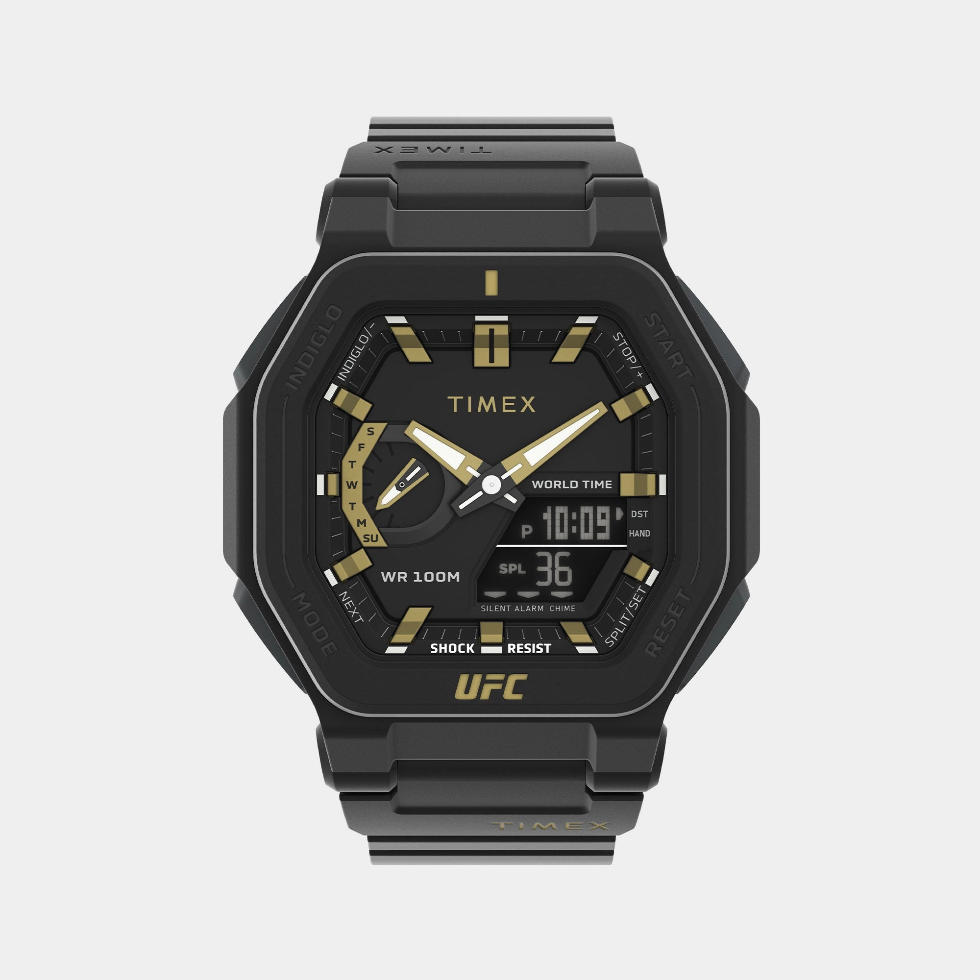 UFC Strength Men Black Analog-Digital Resin Watch TW2V55300X6