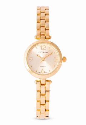 Valentino 20122206-GOLD DIAL Alloy Strap  Analog Watch for Women