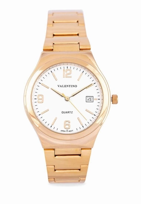 Valentino 20122264-WHITE DIAL - LINE Gold Stainless Watch for Men