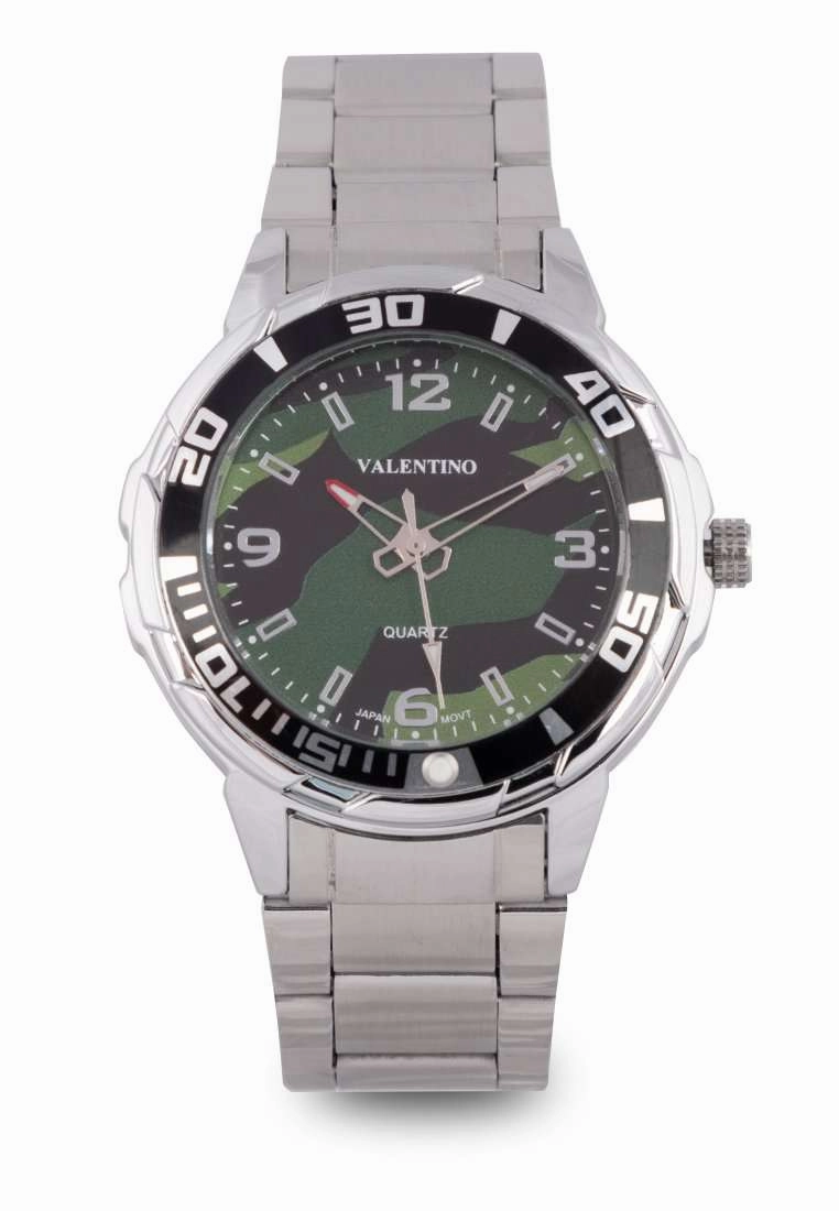Valentino 20122318-CAMOU DIAL Silver Stainless Strap Watch for Men