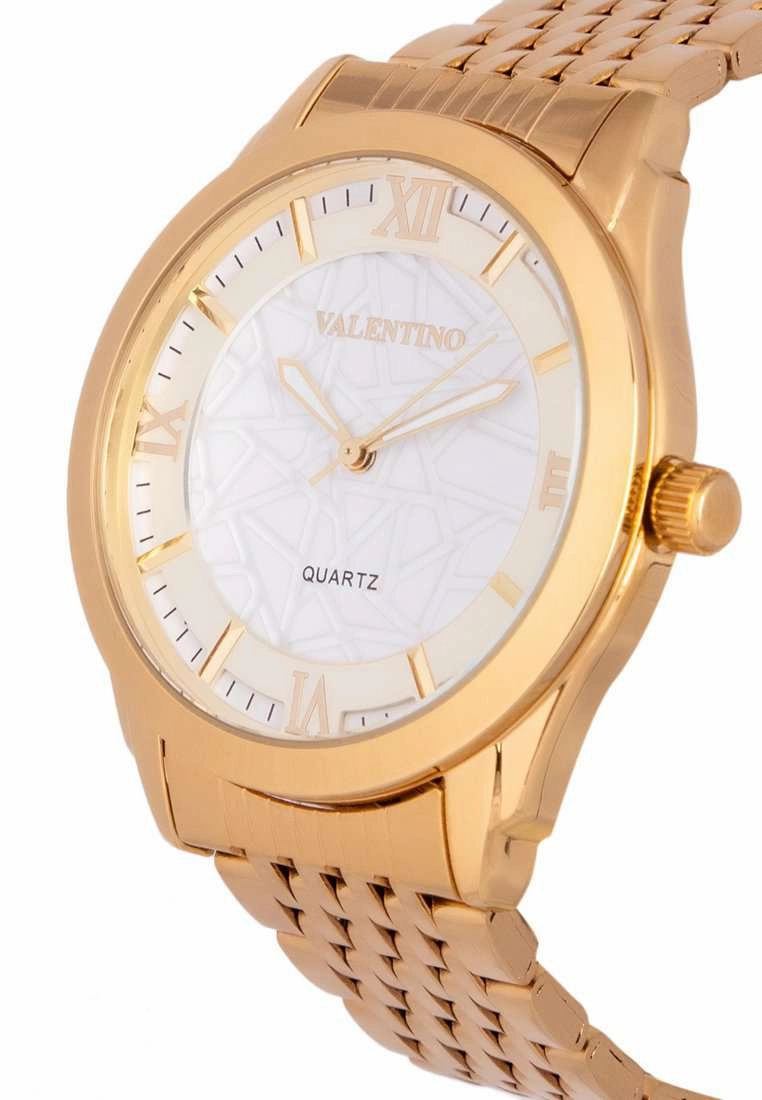 Valentino 20122319-BLK WHT DIAL Gold Watch for Women