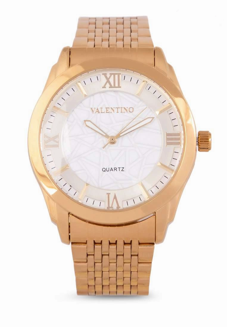 Valentino 20122319-BLK WHT DIAL Gold Watch for Women