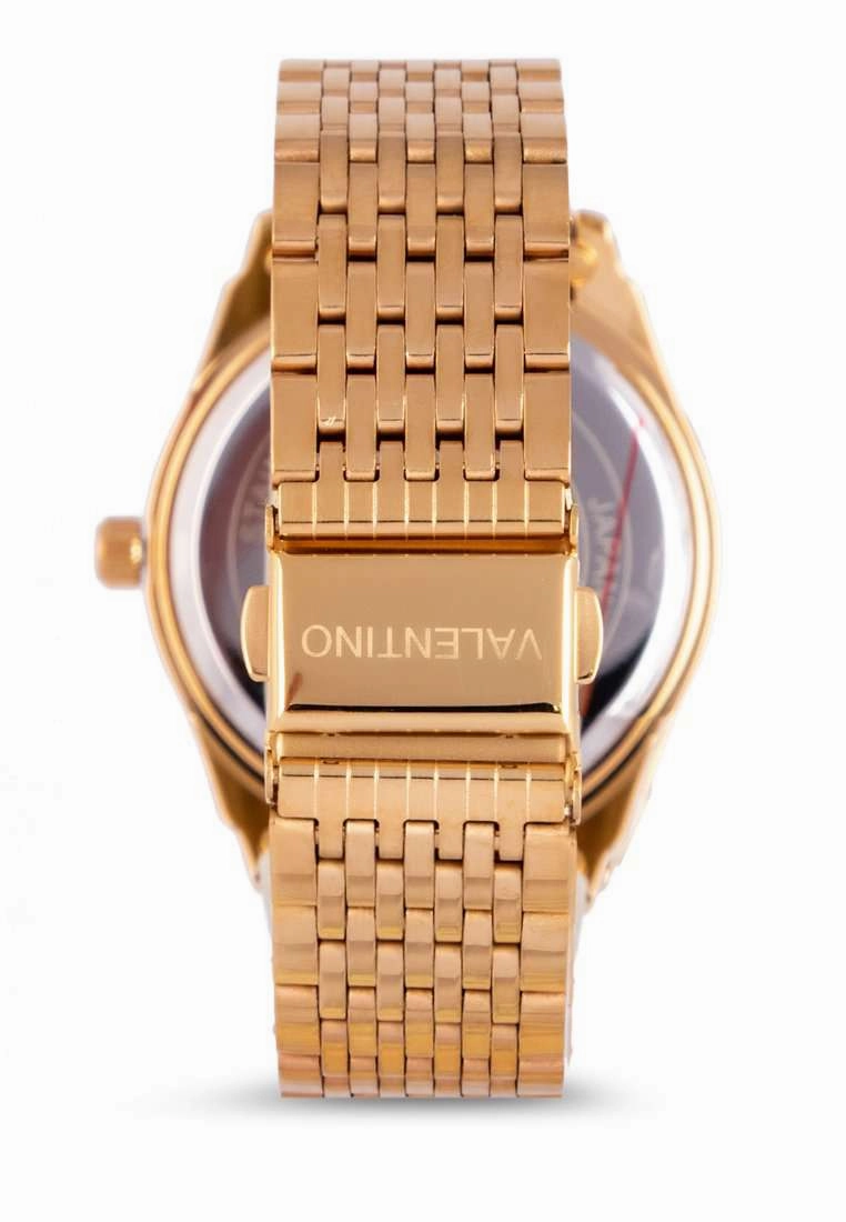Valentino 20122319-BLK WHT DIAL Gold Watch for Women