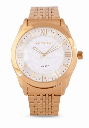 Valentino 20122319-BLK WHT DIAL Gold Watch for Women