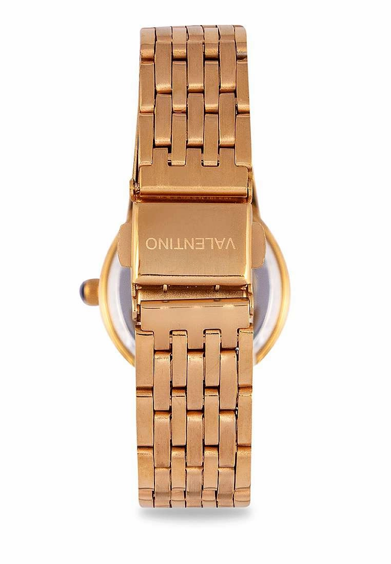 Valentino 20122322-WHITE DIAL Gold Stainless Steel Watch for Women