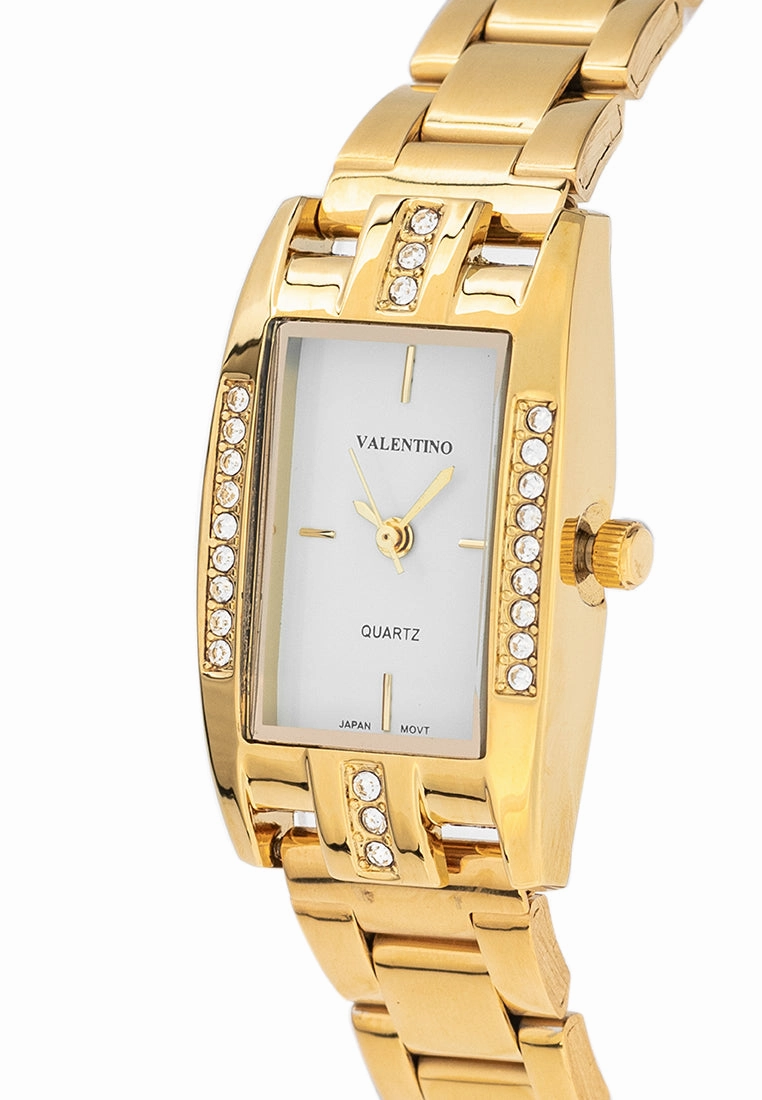 Valentino 20122382-WHITE DIAL Stainless Steel Strap Analog Watch for Women