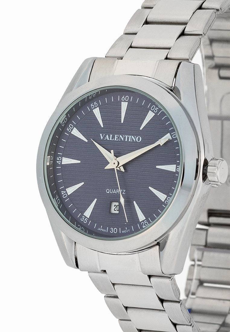 Valentino 20122401-BLUE DIAL Stainless Steel Strap Analog Watch for Men