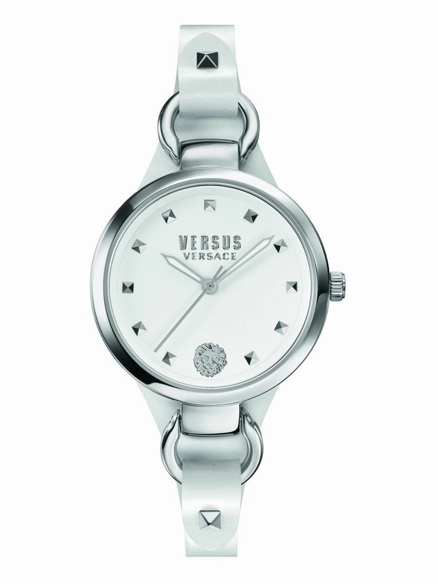 Versus Versace ROSLYN 34mm White Leather Womens Watch SOM010015