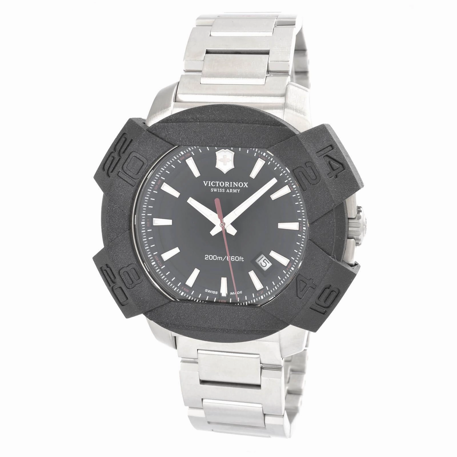 Victorinox Swiss Army I.N.O.X. Black Dial Steel 241723.1 Men's Watch